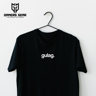 Schwarzes GamersGear T-Shirt mit "Gulag" Aufdruck