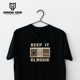Schwarzes GamersGear T-Shirt mit "Keep it Classic" Aufdruck